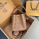 Khaki Casual Daily Letters Draw String Patchwork Bags
