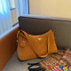 Orange Casual Street Solid Color Patchwork Metal Accessories Trim Zipper Bags
