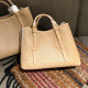 Apricot Casual Daily Letters Embossed Adjustable Bags