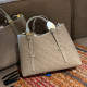 Grey Casual Daily Letters Embossed Adjustable Bags