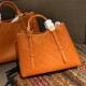 Orange Casual Daily Letters Embossed Adjustable Bags