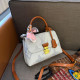 Blue Casual Daily Letters Patchwork Metal Accessories Trim Embossed Bags