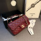 Red Casual Daily Letters Patchwork Chains Texture Bags