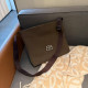 Brown Casual Daily Solid Color Patchwork Metal Accessories Trim Bags