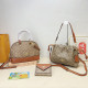Orange Apricot Casual Street Letters Patchwork Zipper Contrast Bags