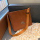Orange Casual Daily Solid Color Patchwork Metal Accessories Trim Bags