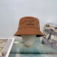 Brown Casual Street Letters Patchwork Hat