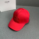 Red Casual Street Letters Patchwork Adjustable Hat