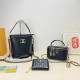 Black Casual Street Tropical Print Patchwork Metal Accessories Trim Zipper Bags