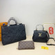 Black Casual Daily Letters Patchwork Texture Bags