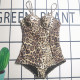 Leopard Print Sportswear Leopard Print Patchwork Backless Swimwears