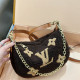 Coffee Casual Street Letters Patchwork Fluffy Contrast Bags