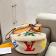 Beige Casual Street Letters Patchwork Fluffy Contrast Bags