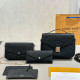 Black Casual Daily Letters Patchwork Embossed Bags