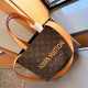 Orange Brown Casual Street Letters Embroidered Patchwork Contrast Bags