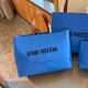Blue Casual Street Letters Embroidered Patchwork Contrast Bags
