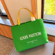 Green Casual Street Letters Embroidered Patchwork Contrast Bags