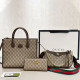 Khaki Casual Letters Patchwork Chains Bags