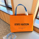 Orange Casual Street Letters Embroidered Patchwork Contrast Bags