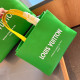 Green Casual Daily Letters Embroidered Contrast Bags