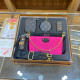 Black Pink Casual Street Letters Patchwork Zipper Adjustable Bags