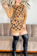 Khaki Casual Letters Patchwork O Neck Long Sleeve Two Pieces