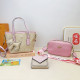 Pink Apricot Casual Street Letters Patchwork Contrast Bags