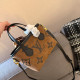 Orange Brown Casual Street Letters Patchwork Zipper Contrast Embossed Bags