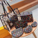 Colour Casual Street Letters Patchwork See-Through Zipper Contrast Bags