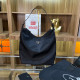 Black Casual Daily Solid Color Metal Accessories Trim Zipper Bags