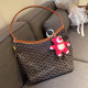 Orange Brown Casual Letters Patchwork Contrast Bags(Send pendant)