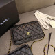 Black Casual Daily Letters Patchwork Chains Texture Bags