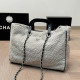 Grey Casual Solid Color Patchwork Chains Fluffy Bags