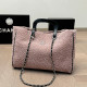 Pink Casual Solid Color Patchwork Chains Fluffy Bags