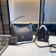 Brown Casual Street Letters Patchwork Zipper Contrast Bags