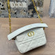 White Casual Street Letters Patchwork Chains Pearls Decor Texture Bags