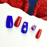 Blue Red Casual Daily The stars Basic Nail Paste