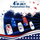 Multicolor Casual Daily The stars American Flag Letters Nail Paste