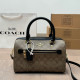 Black khaki Casual Street Letters Patchwork Zipper Contrast Bags