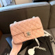 Pink Casual Street Letters Metal Accessories Trim Chains Texture Bags