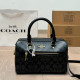Black Casual Street Letters Patchwork Zipper Bags