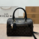 Brown Casual Street Letters Patchwork Zipper Bags