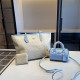 Apricot Blue Casual Street Letters Patchwork Zipper Adjustable Bags