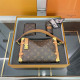 Brown Casual Street Letters Patchwork Zipper Contrast Bags