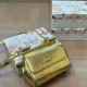 Gold Casual Solid Color Patchwork Texture Adjustable Bags