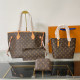 Brown Casual Street Letters Patchwork Contrast Bags