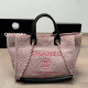 Pink Casual Letters Embroidered Patchwork Contrast Bags
