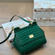 Green Casual Solid Color Patchwork Texture Adjustable Bags