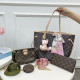 Apricot Casual Letters Patchwork Zipper Contrast Bags