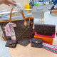 Rose Red Casual Daily Letters Patchwork Contrast Bags